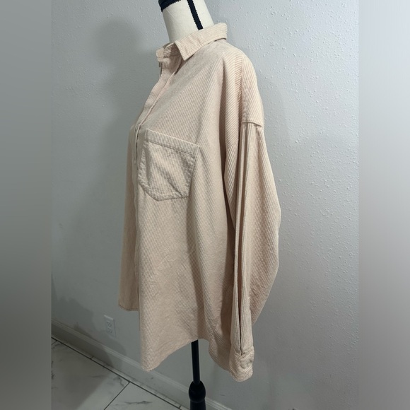 Frank & Eileen NWT Shirley Oversize Corduroy Button-Up Shirt Size small - Picture 4 of 10